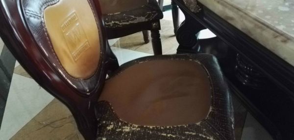 真皮椅子换皮前